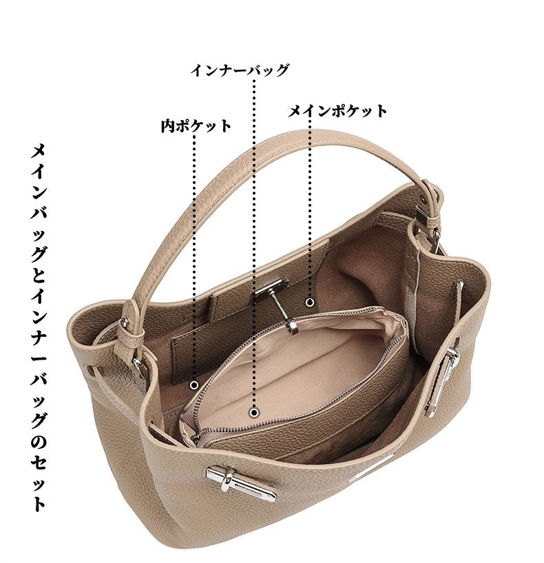 3WAYレザーハンドバッグ|斜ショルダーバッグ|全5色
