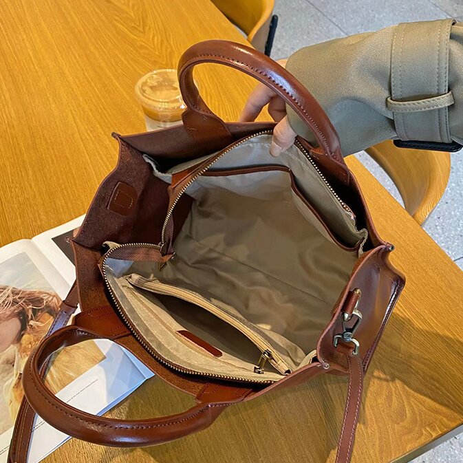 牛革トートバッグ|牛革ショルダーバッグ|肩がけかばん |ハンドバッグ|通勤に最適