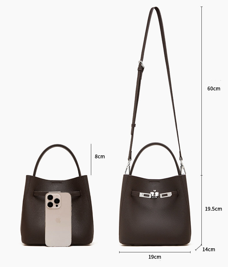3WAY レザーハンドバッグ（全4色）|収納袋付き