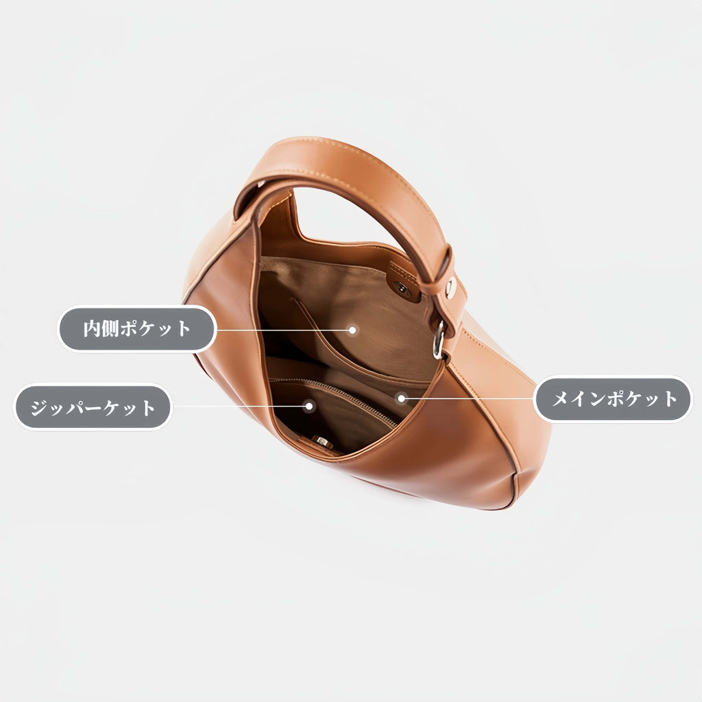 カラメル|黒|茶|牛革ショルダーバッグ|牛革トートバッグ|サコッシュ