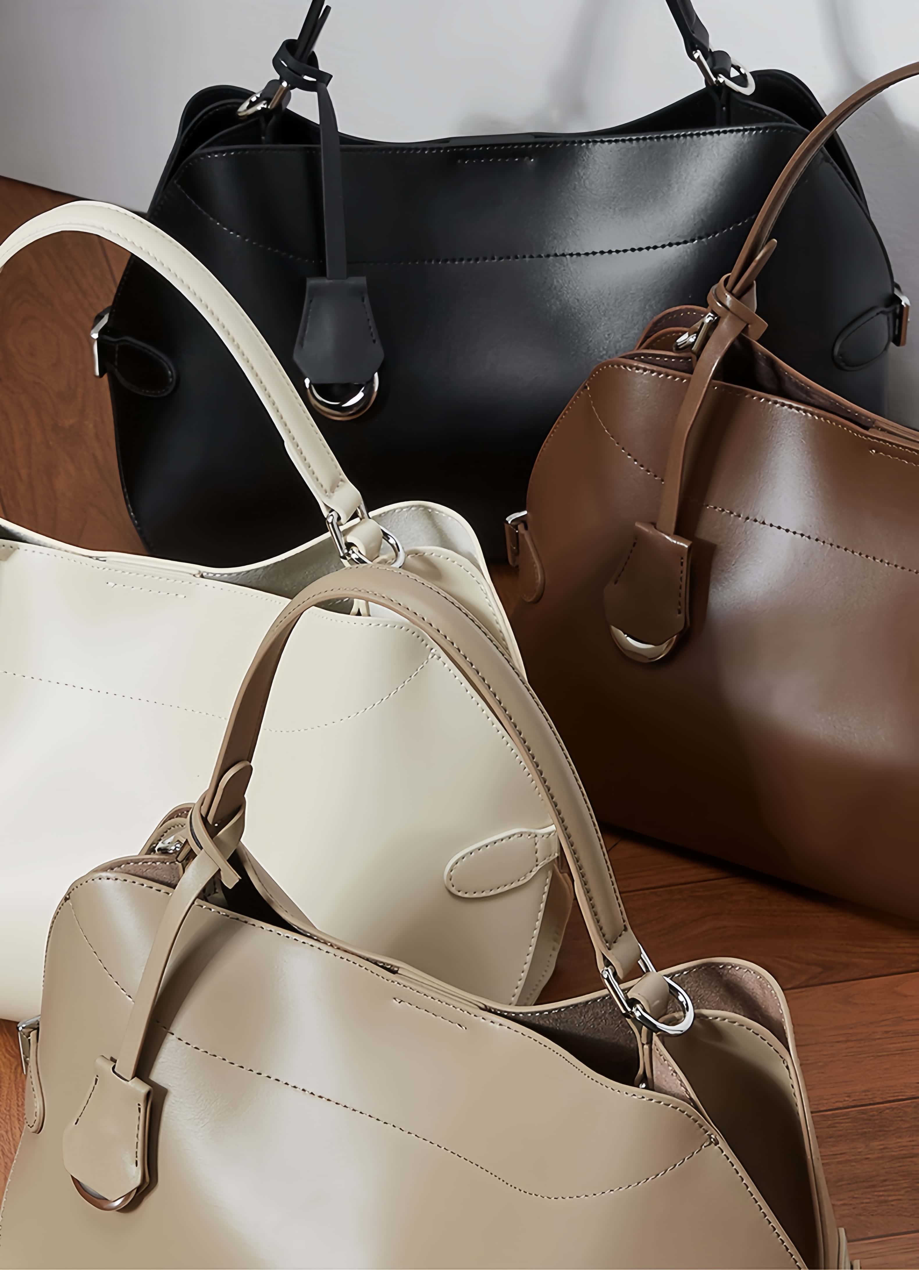 NEW ! |3WAY|牛革ハンドバッグ|牛革ショルダーバッグ| マザバッグ