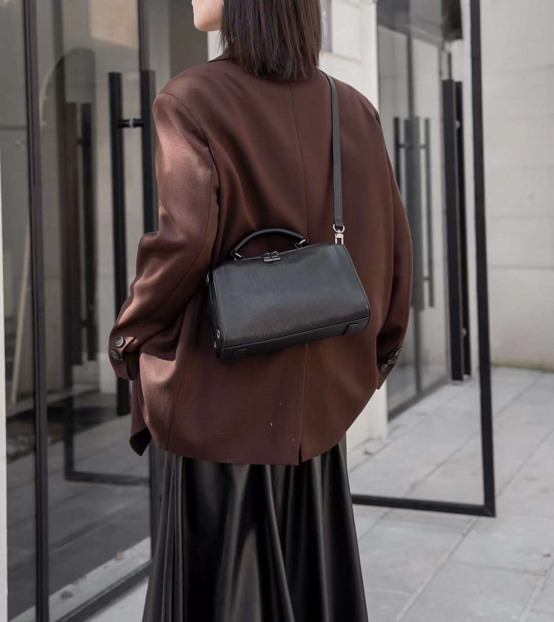 ▪黒|茶▪3WAY▪天然牛革ハンドバッグ▪牛革ショルダーバッグ▪ボストンバッグ▪斜め掛けバッグ