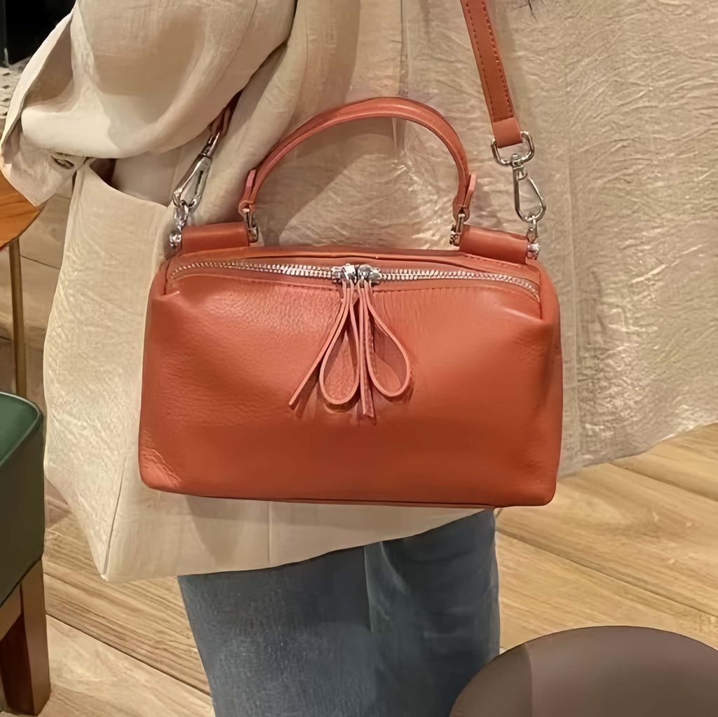 7色|牛革ハンドバッグ|牛革ショルダーバッグ|ボストンバッグ