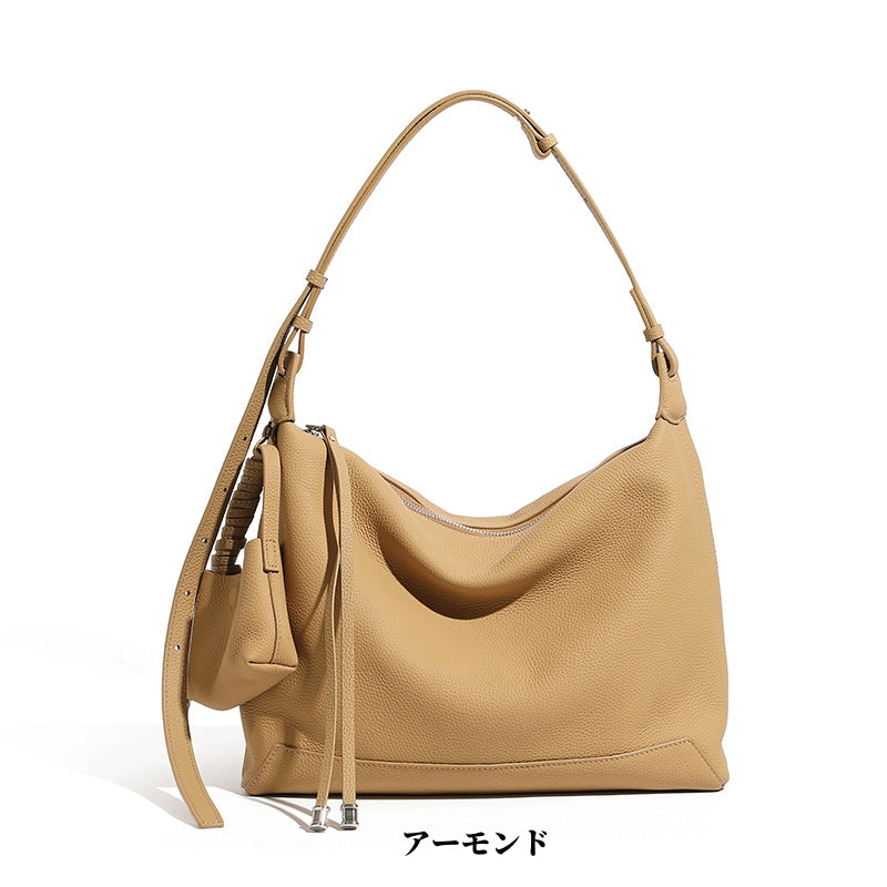 【新作登場】シンプルスタイル 牛革バッグ｜3 通り使い可能（ショルダー・クロス・トート）｜ブラジル産上質牛革