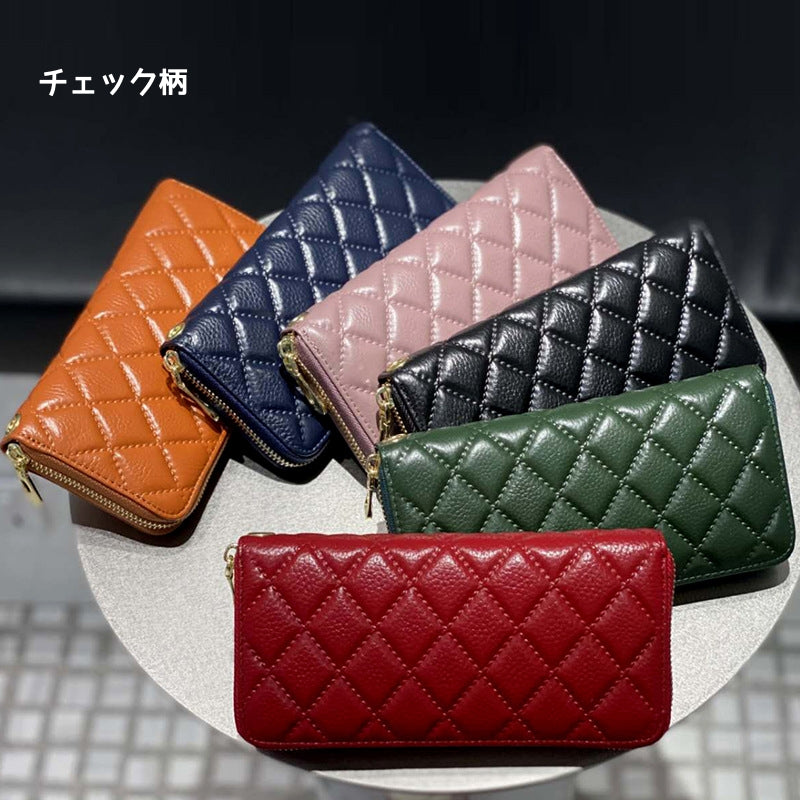 6色から選択|牛革長財布