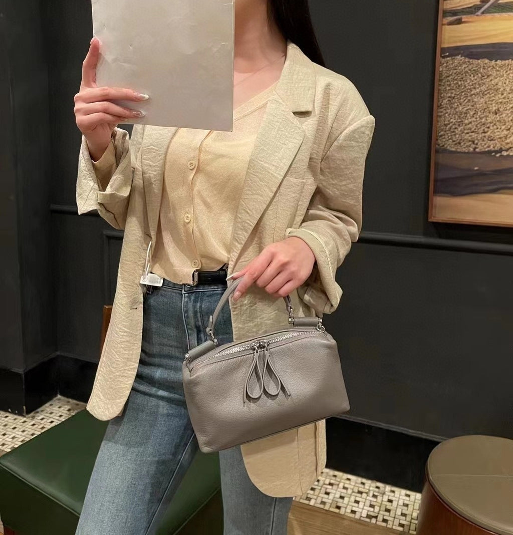 7色|牛革ハンドバッグ|牛革ショルダーバッグ|ボストンバッグ