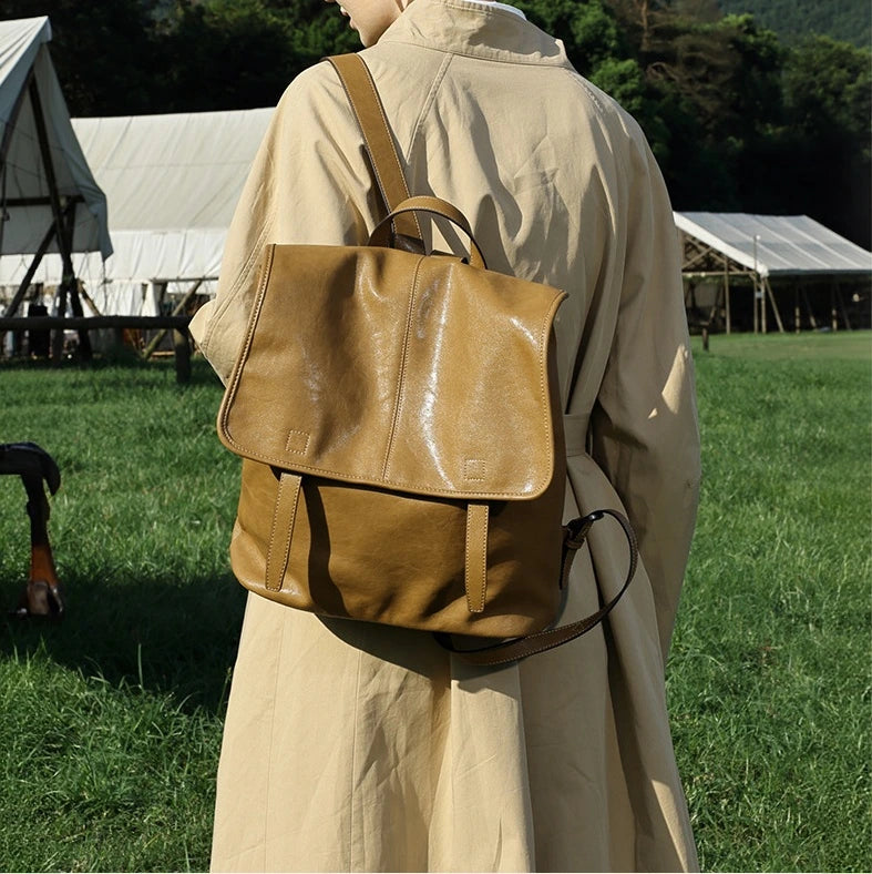 レザーリュック |ユニセックス |A4 対応 |3 色展開