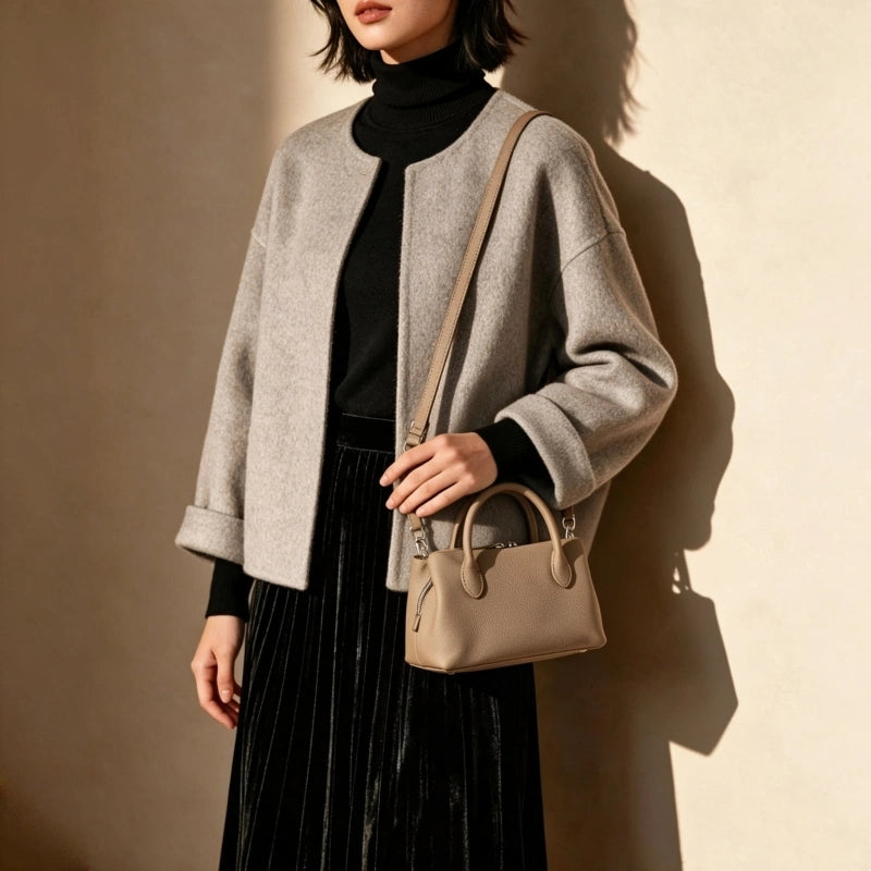 本革3wayハンドバッグ|牛革ショルダー 斜めがけ|全5色展開