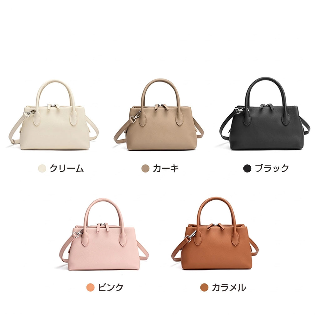 本革3wayハンドバッグ|牛革ショルダー 斜めがけ|全5色展開