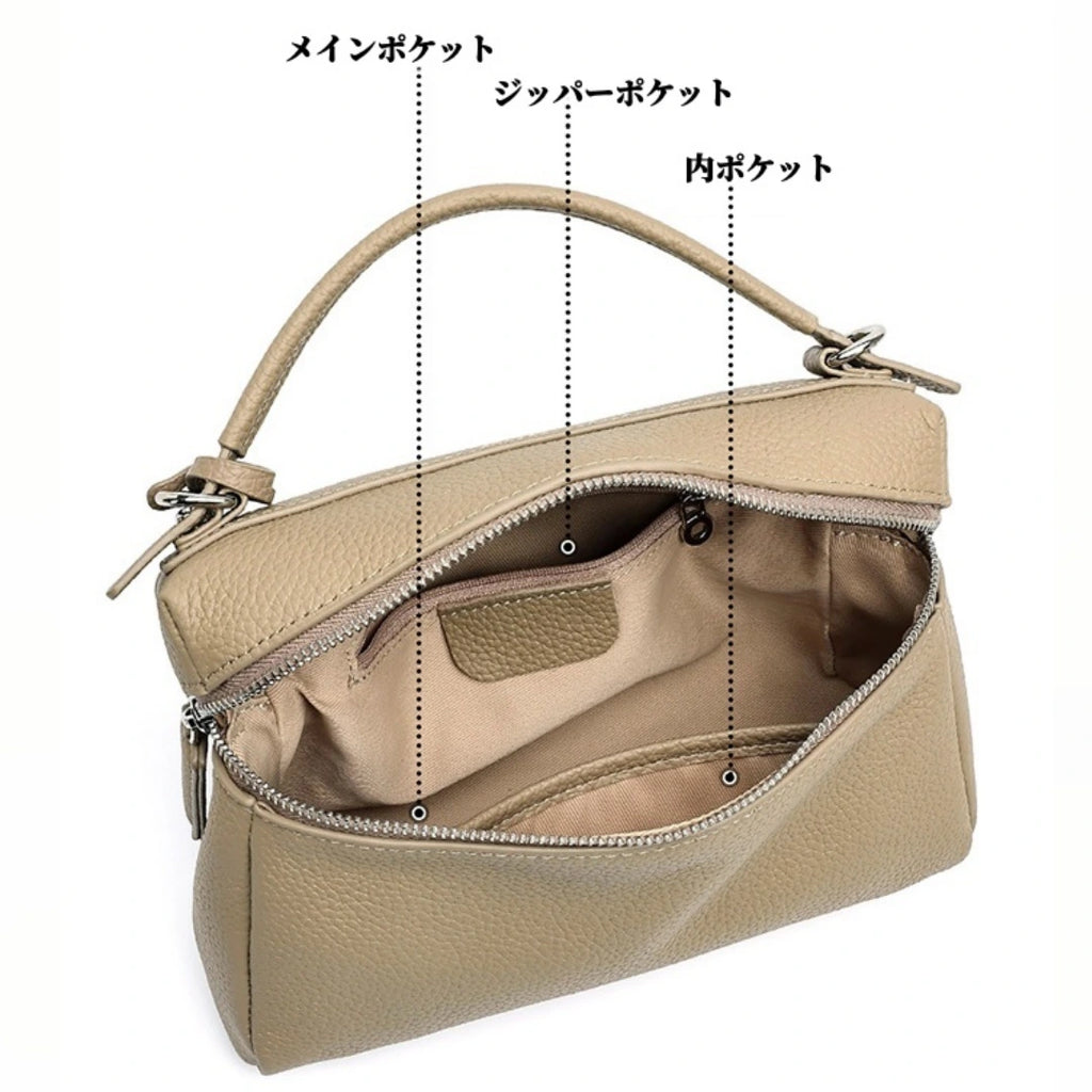 3WAY|レザーハンドバッグ|本革斜ショルダーバッグ|全4色展開