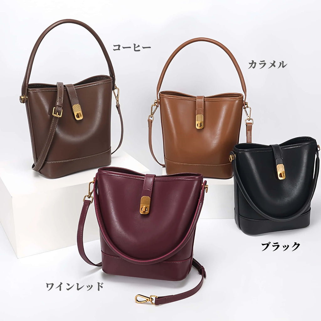 本革3WAYハンドバッグ|レディース|牛革ショルダーバッグ|4色展開