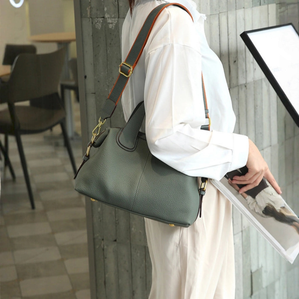 3way本革ハンドバッグ|牛革斜め掛けショルダーバッグ|軽量|全5色展開