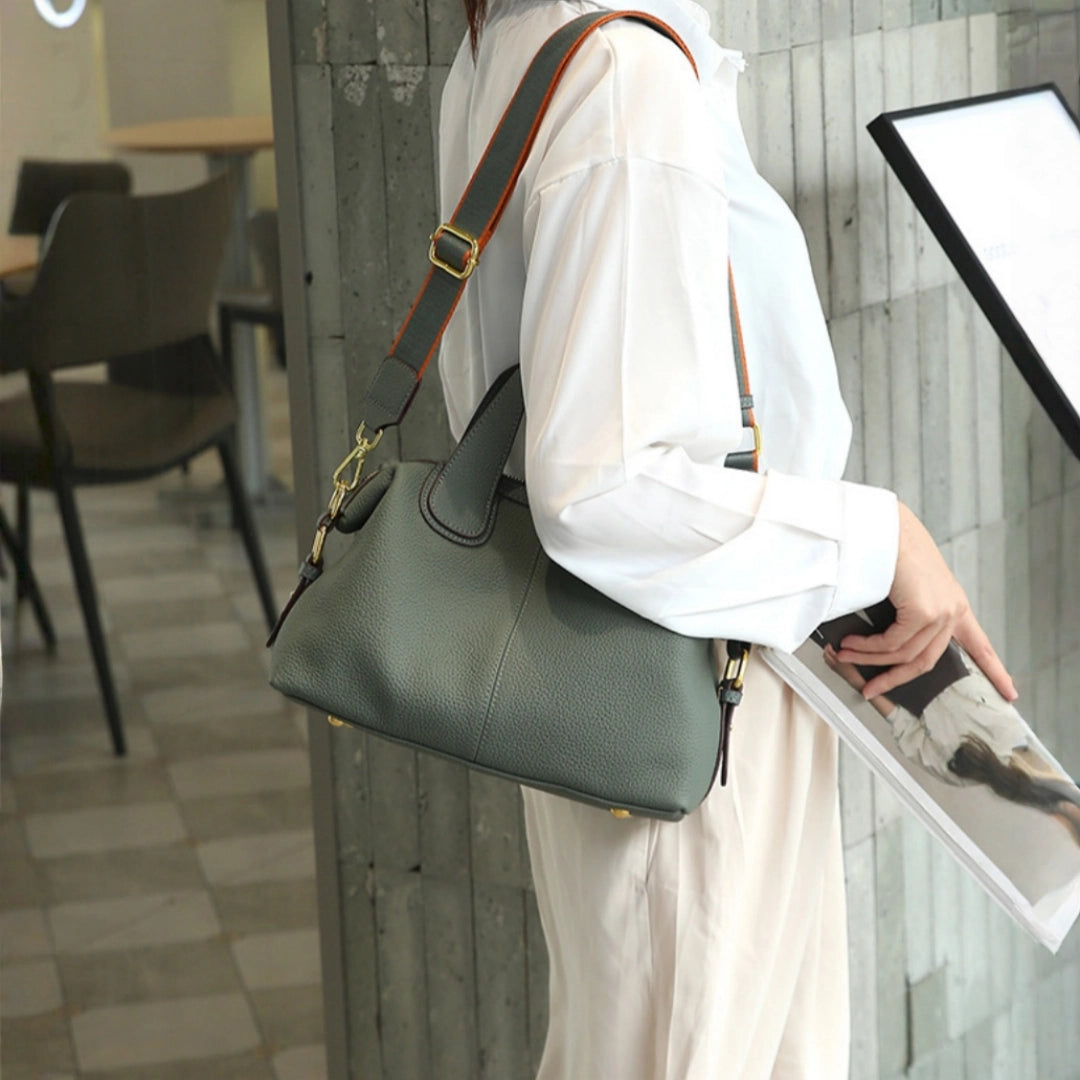 3way本革ハンドバッグ|牛革斜め掛けショルダーバッグ|軽量|全5色展開