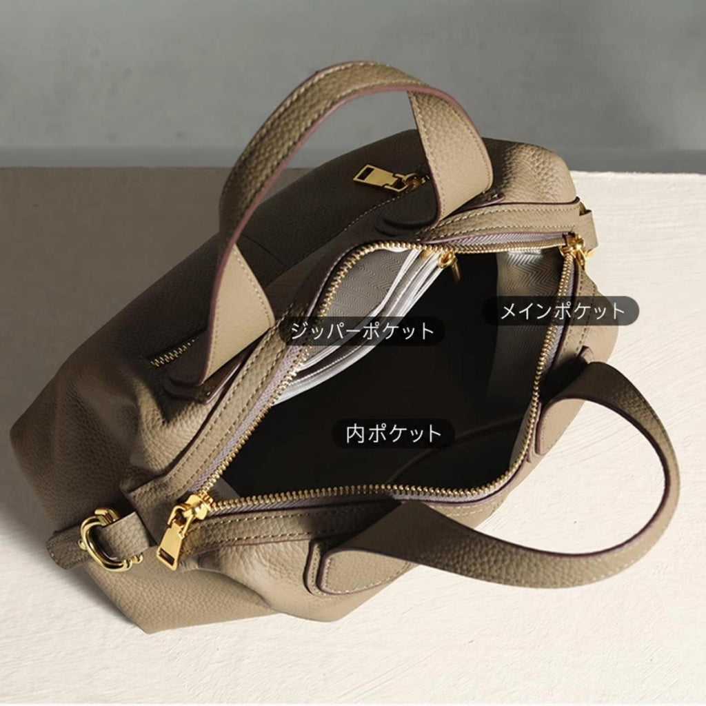 3way本革ハンドバッグ|牛革斜め掛けショルダーバッグ|軽量|全5色展開