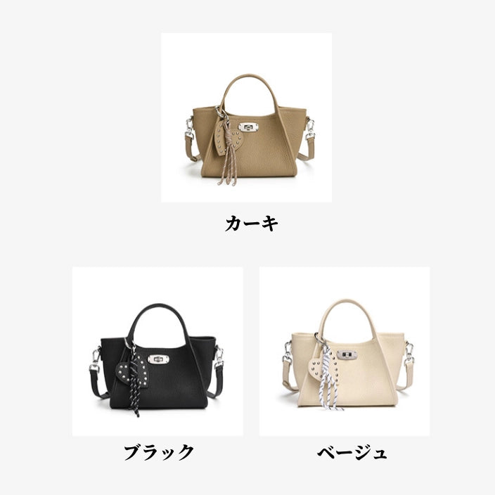 本革3wayハンドバッグ|牛革ショルダー 斜めがけ|全3色展開