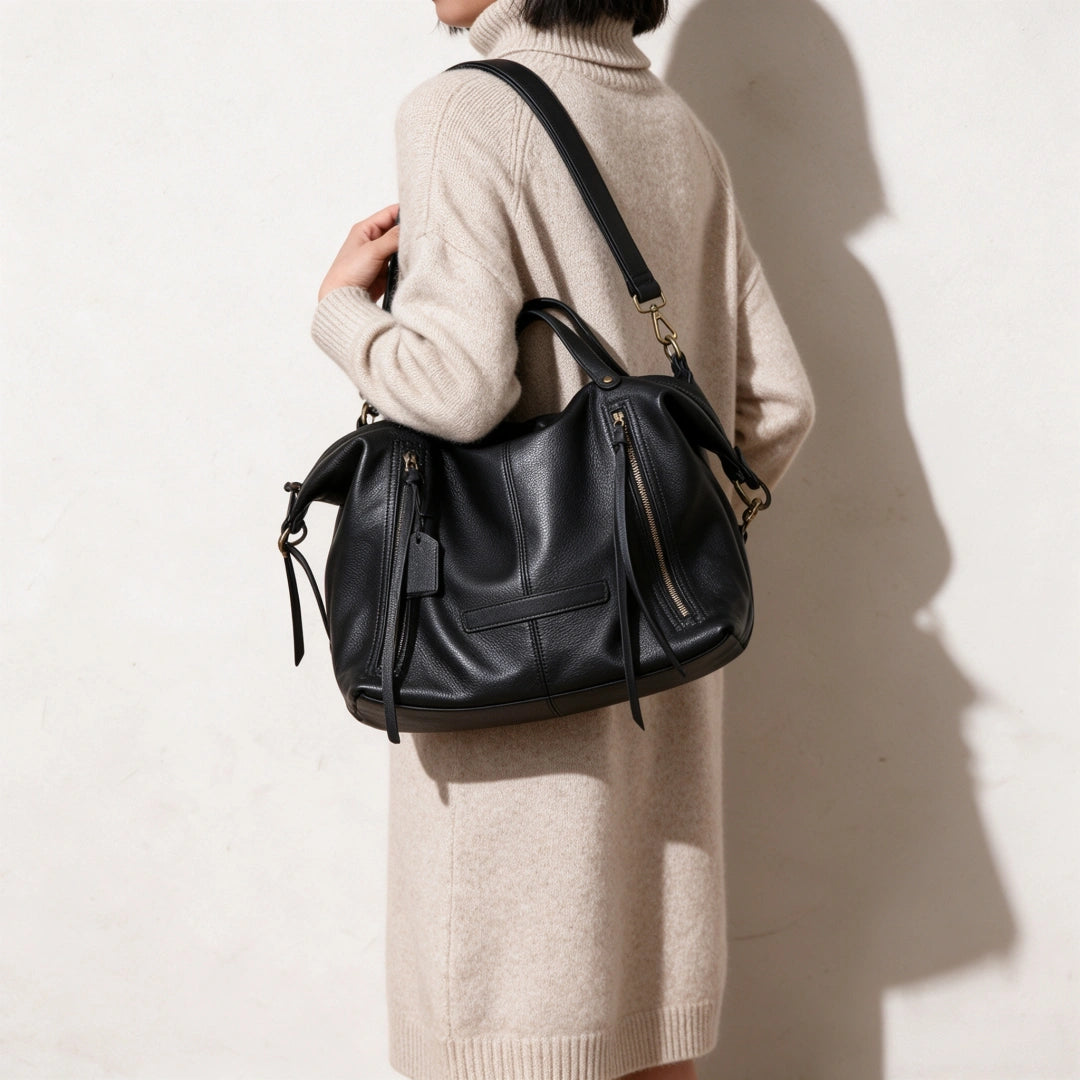 3WAY|本革ショルダーバッグ|牛革ハンドバッグ|レディース|本革 斜め掛け大容量|全3色展開|通勤|デート|短期旅行に最適