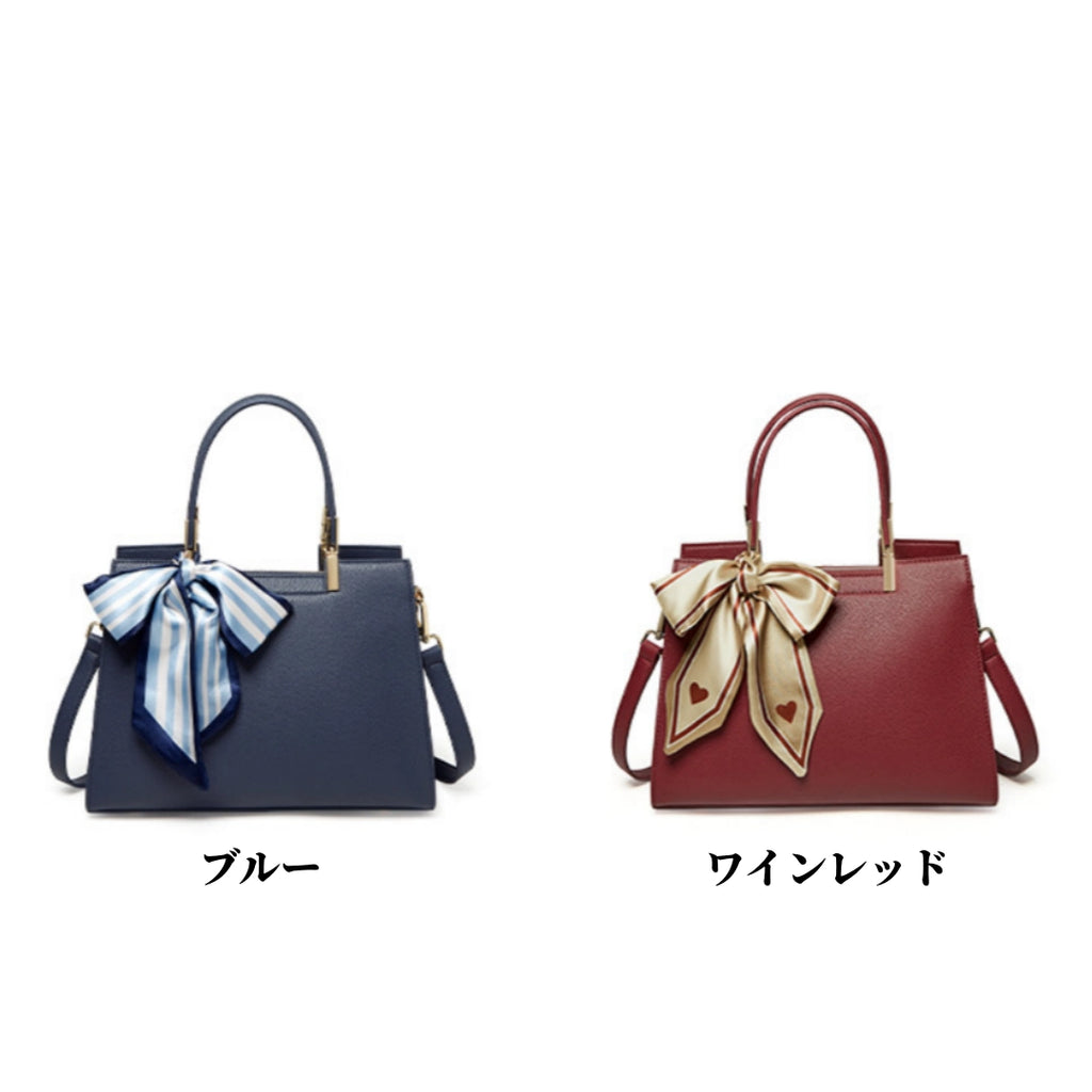 3WAY|本革ハンドバッグ|牛革ショルダーバッグ|ブルー•ワインレッド |2色展開