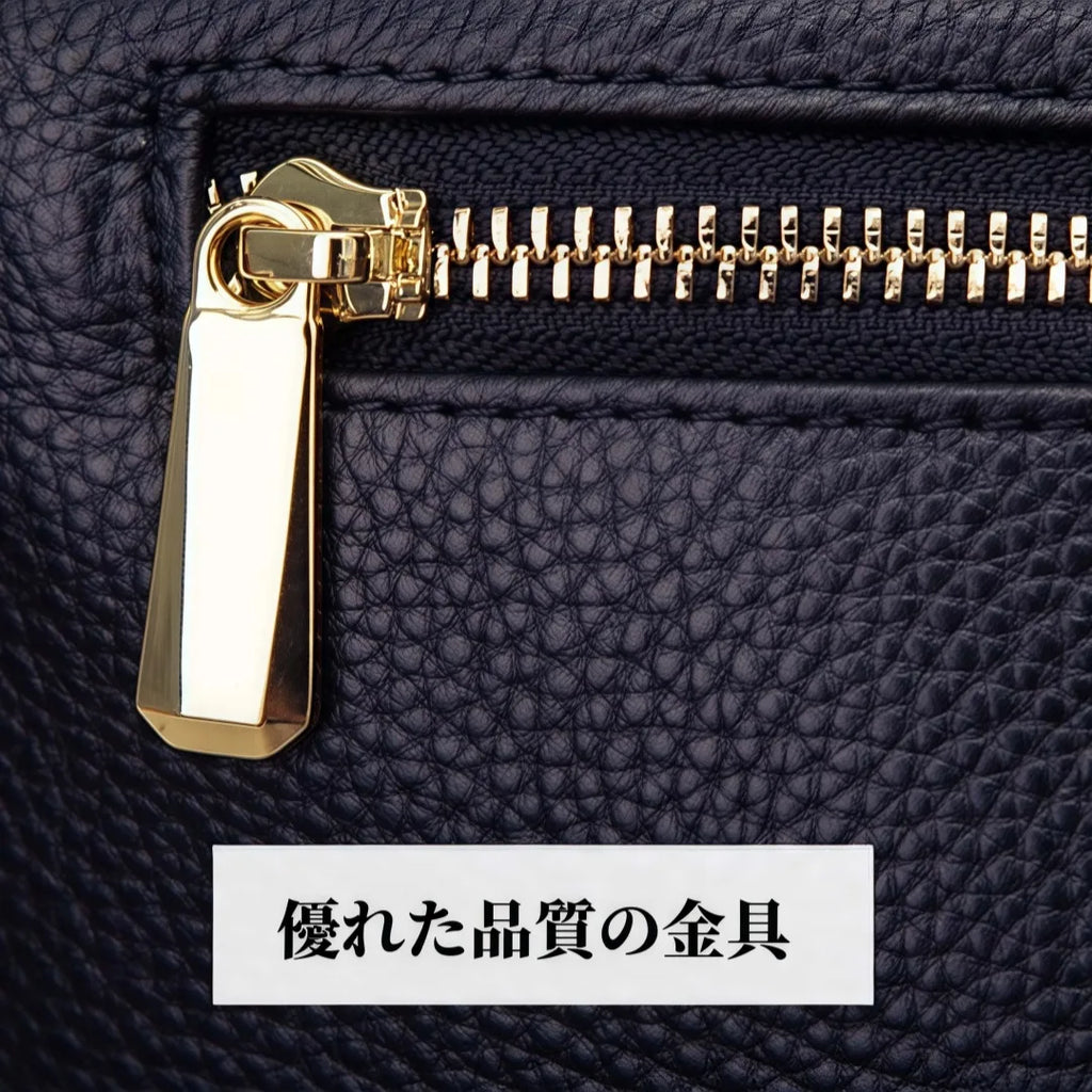 本革3WAYトートバッグ|牛革ハンドバッグ|レディース|ブラック|A4 対応