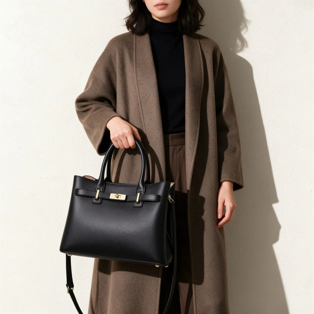 本革3WAYレザービジネスバッグ|トートバッグ｜牛革ハンドバッグ|通勤|A4収納可能