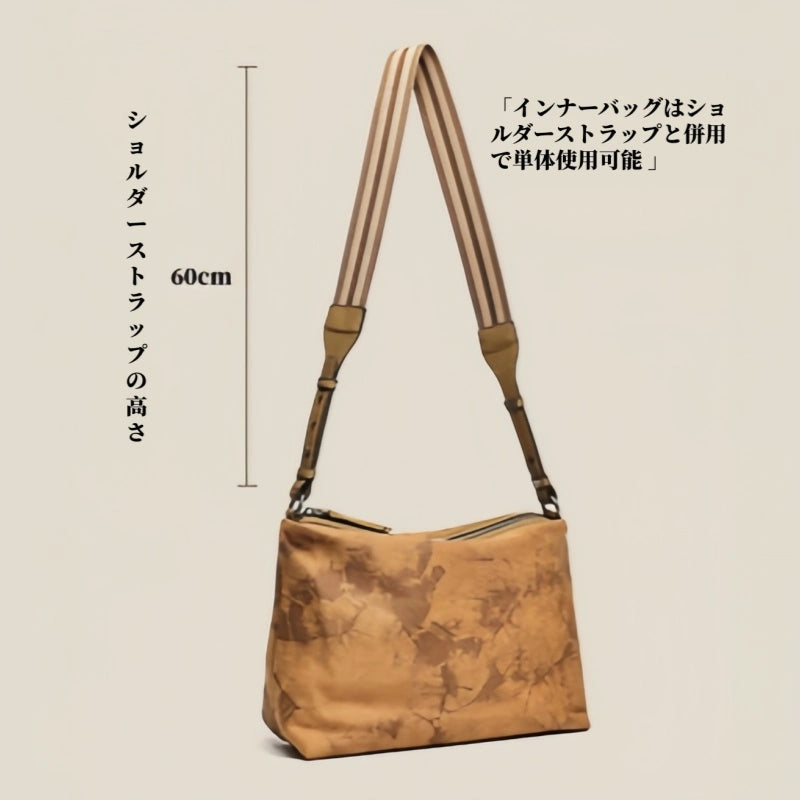 レザートートバッグ|本革2WAYショルダーバッグ|大容量|3カラー|M・L サイズ展開