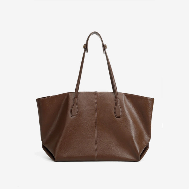 本革トートバッグ|牛革ソフトレザー|大容量|通勤|全4カラー|A4対応