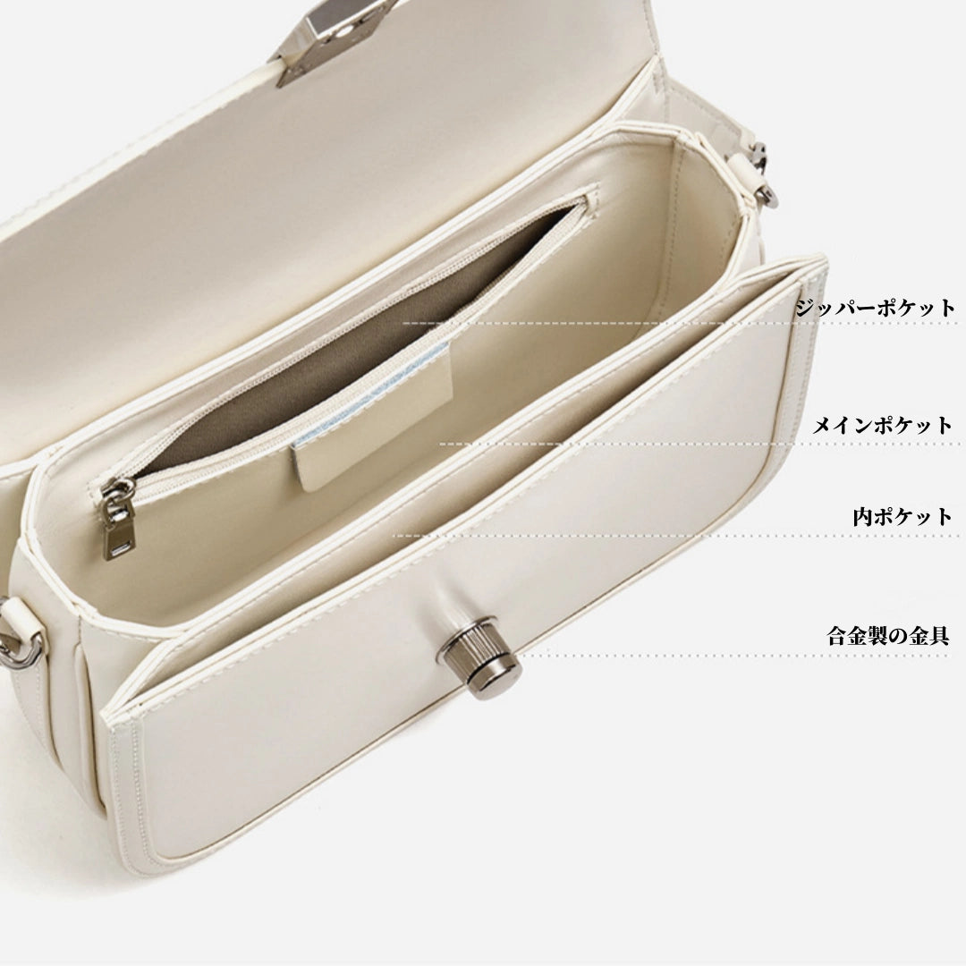 2WAYレザーレディースショルダーバッグ 斜め掛け 5色