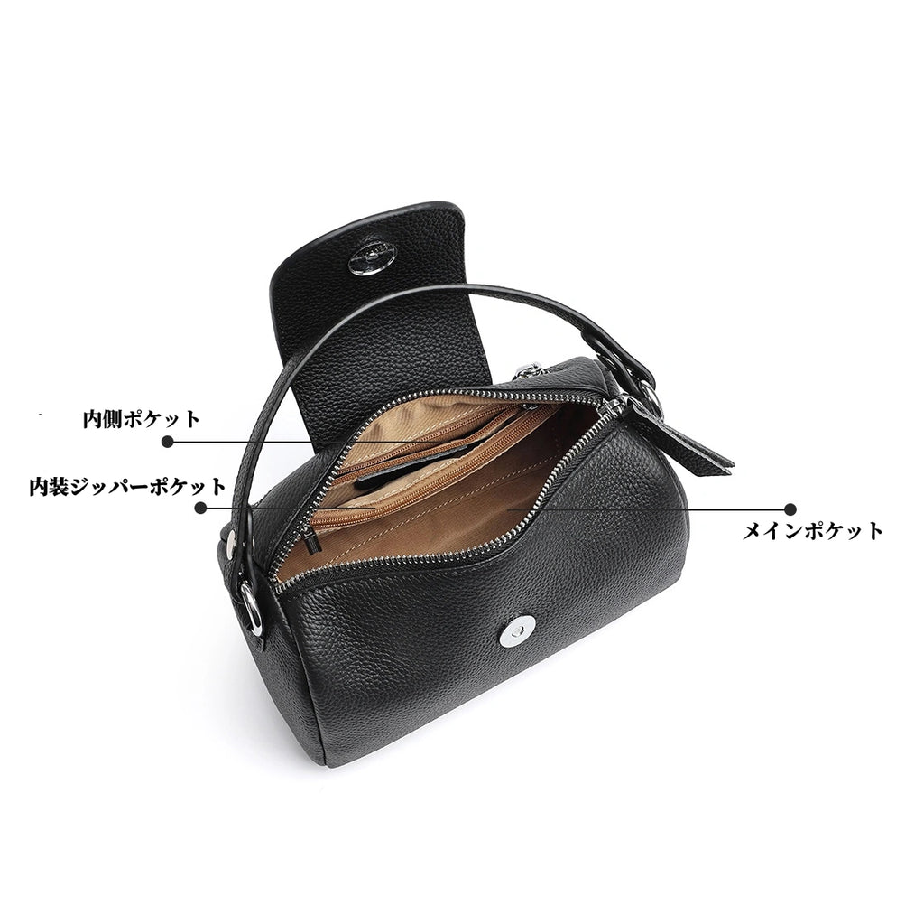 本革 3WAY ショルダーバッグ 斜め掛け 全3色