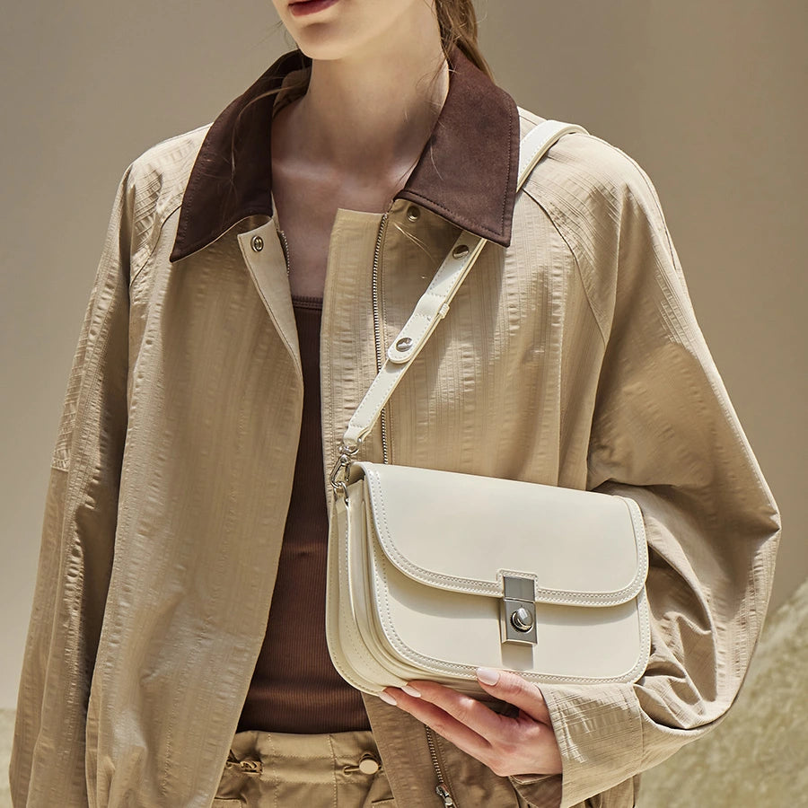 2WAYレザーレディースショルダーバッグ 斜め掛け 5色